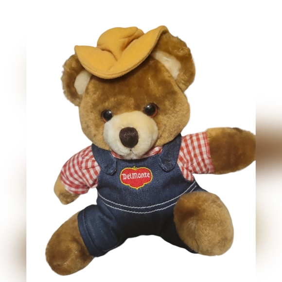 Vintage Del Monte Country Yumkins Brawny Bear Advertising Plush Collectible 10" - Picture 1 of 4